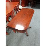 antique mah fold over table