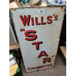 Wills Star enamel sign