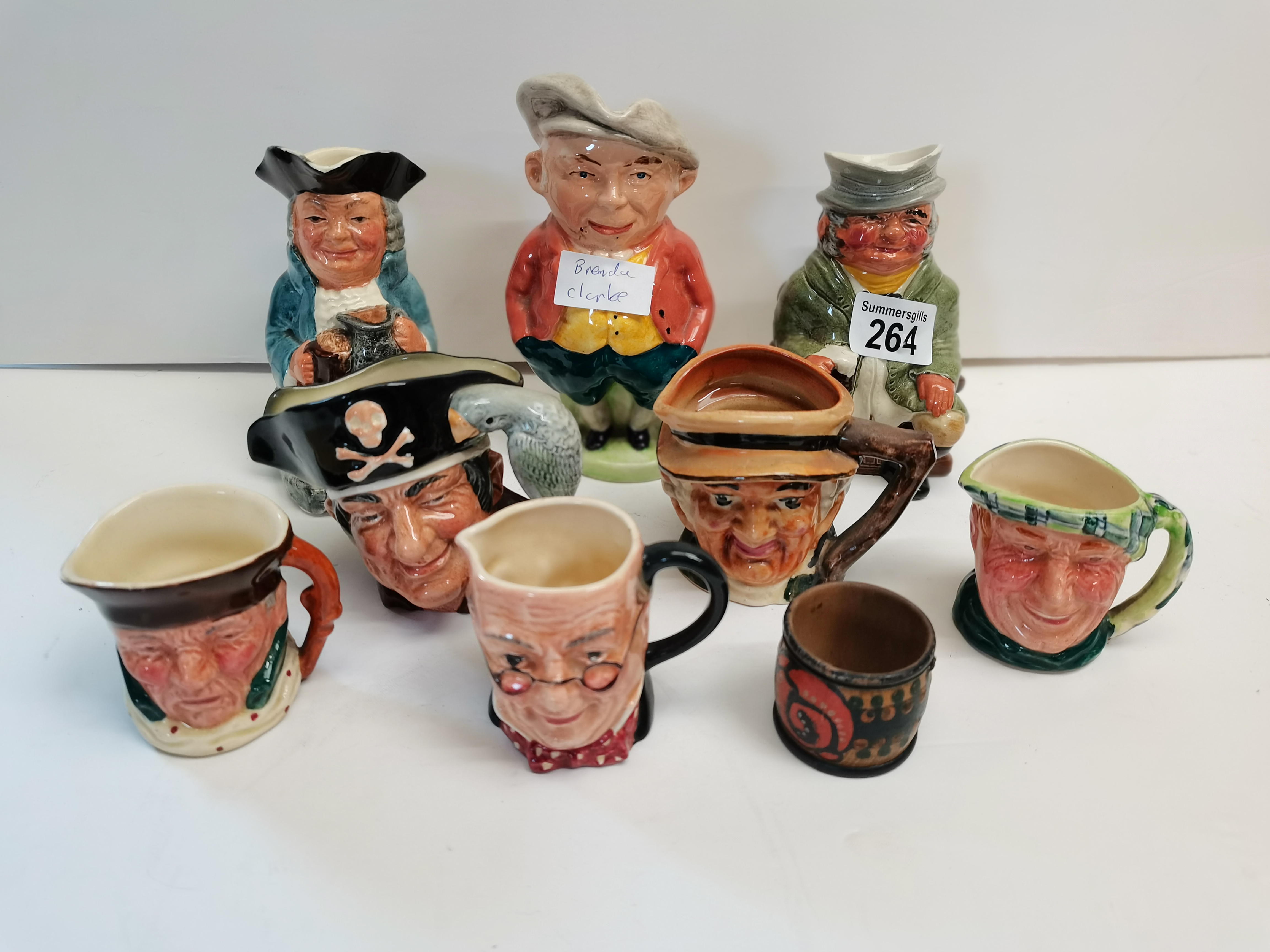 Collection of toby jugs