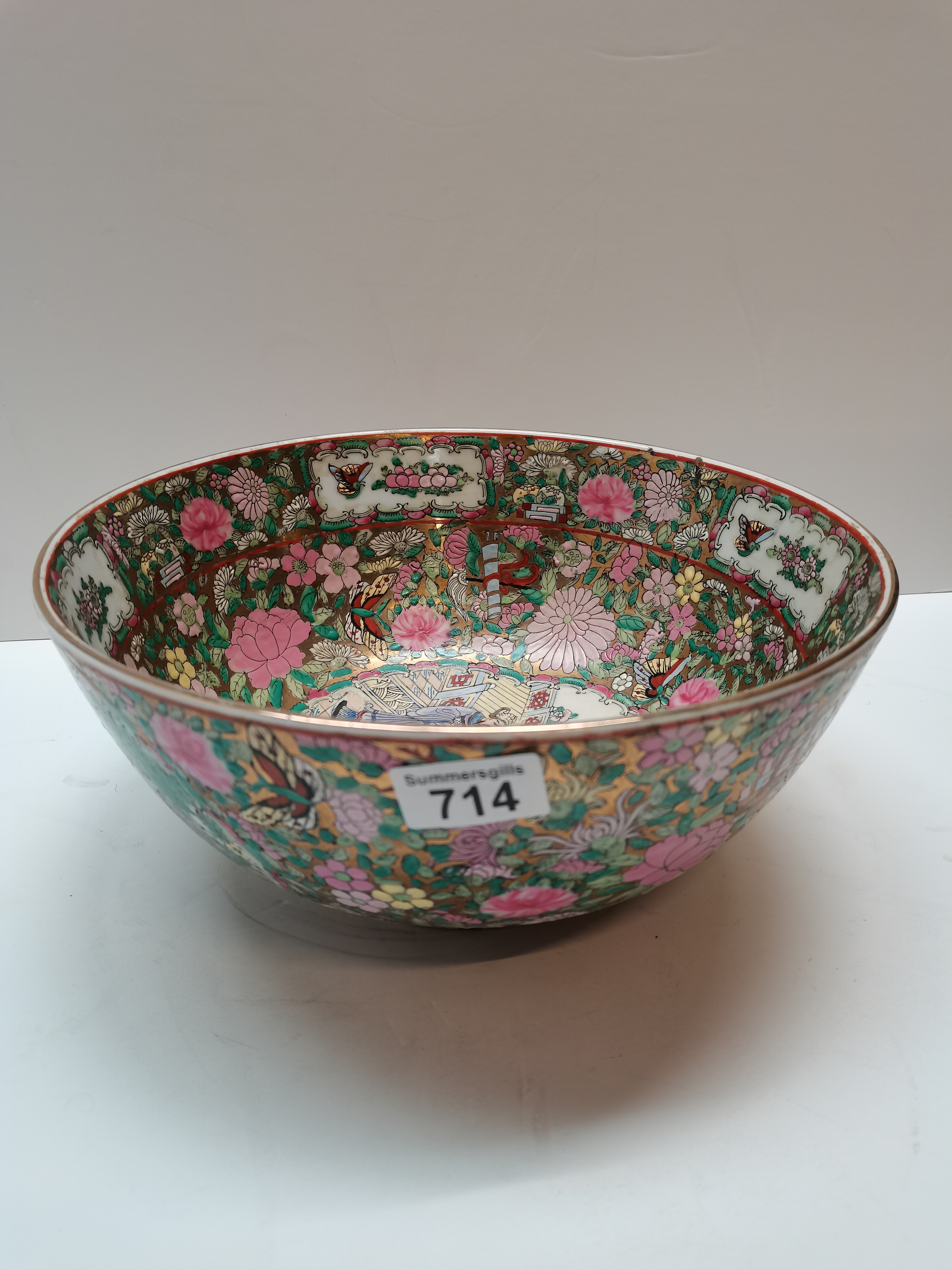 Chinese large bowl and Poole bowl - Image 4 of 4