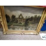 Oil painting of Bolton abbey