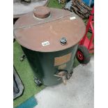 Copper BURCO boiler, cast iron table etc