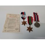 1939- 45 star battle of britain pacific star war medal no names