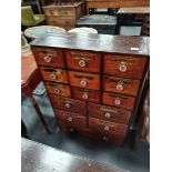 Antique Chemist drawers 14