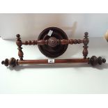 Victorian wooden towel rail