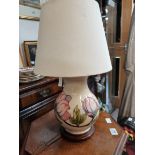 Moorcroft Anemone lamp