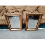 Pair of Antique gilt wall mirrors