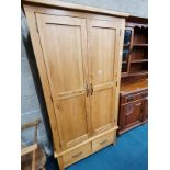 Oak wardrobe95cm x 1.9m high