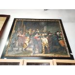 Large oil painting of soldiers/ Guy fawkes