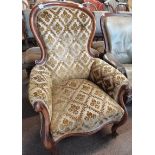 Victorian mahogany gents chair
