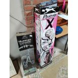 Set of ladies Slazenger golf clubs, trolley and balls