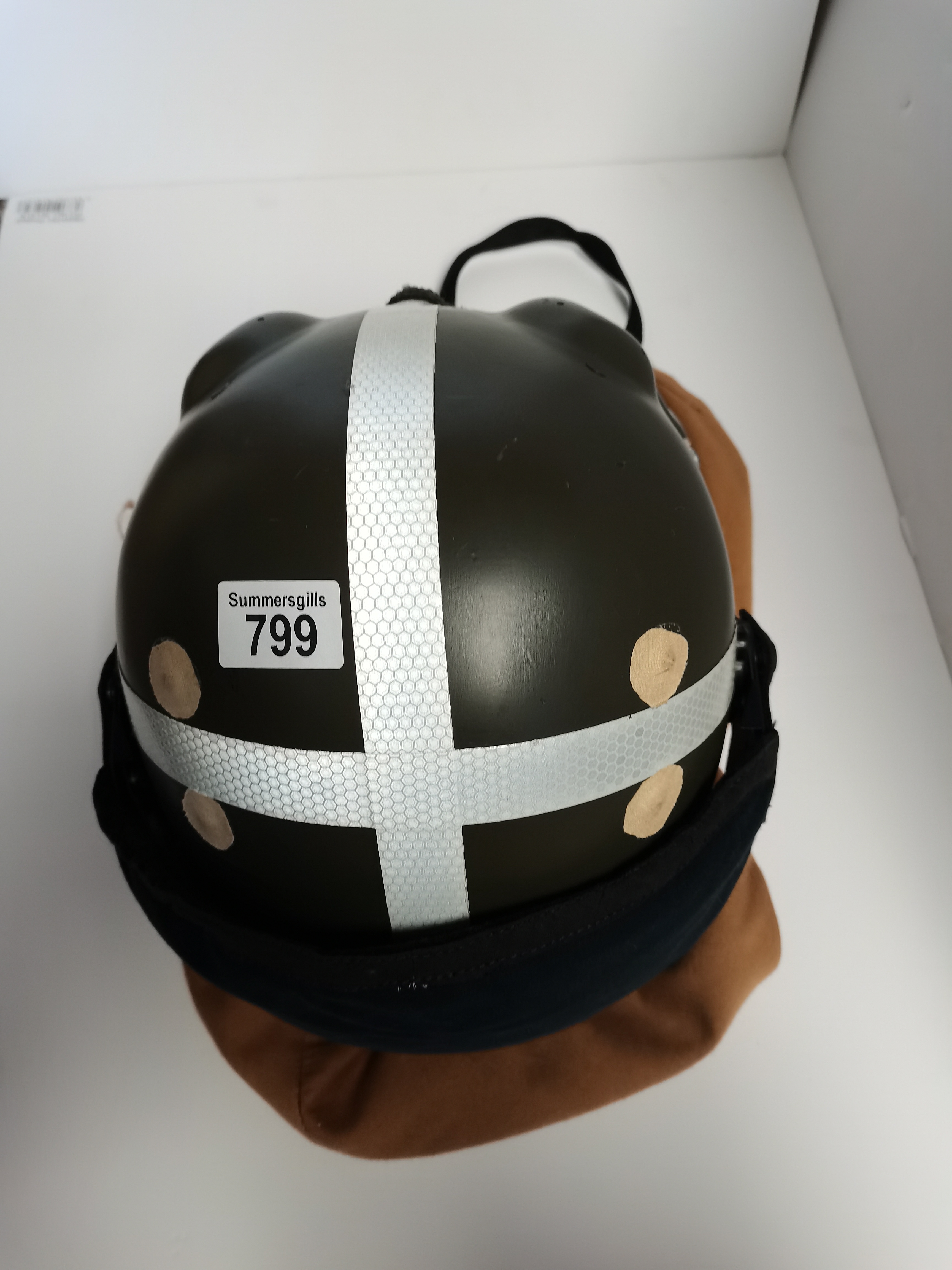 British 1970/80s military fast jet pilot flying helmet and oxygen mask all complete - Image 5 of 6