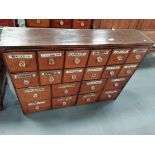Antique Chemist drawers 20