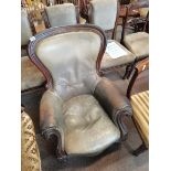 Victorian mahogany gents chair