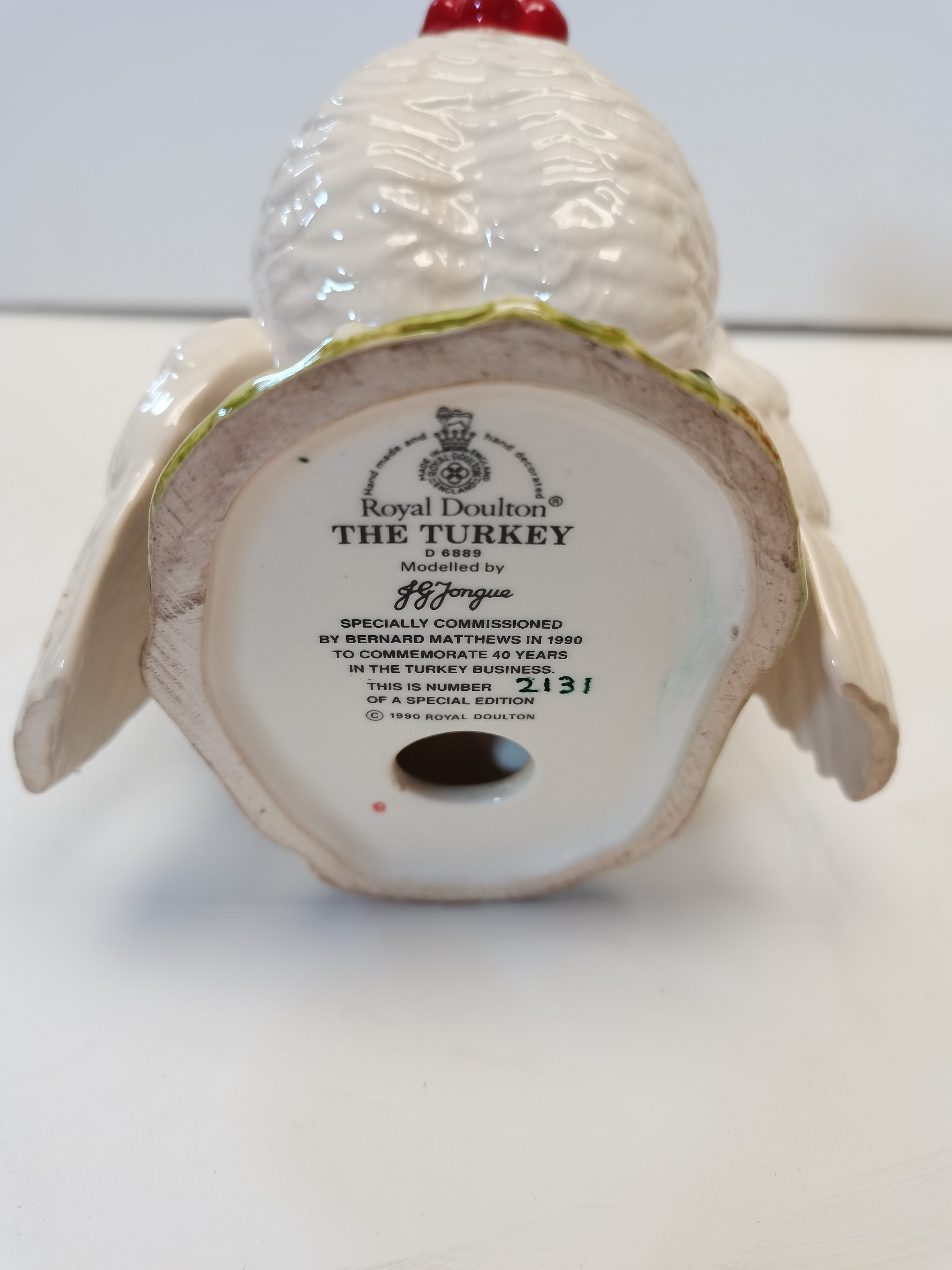 Beswick The turkey Specially commissioned by Bernard Mathews number 2131 - Image 3 of 3