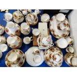 A Large Collection of Royal Albert "Old Country Roses" Bone China