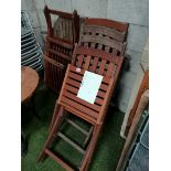 Teak patio set