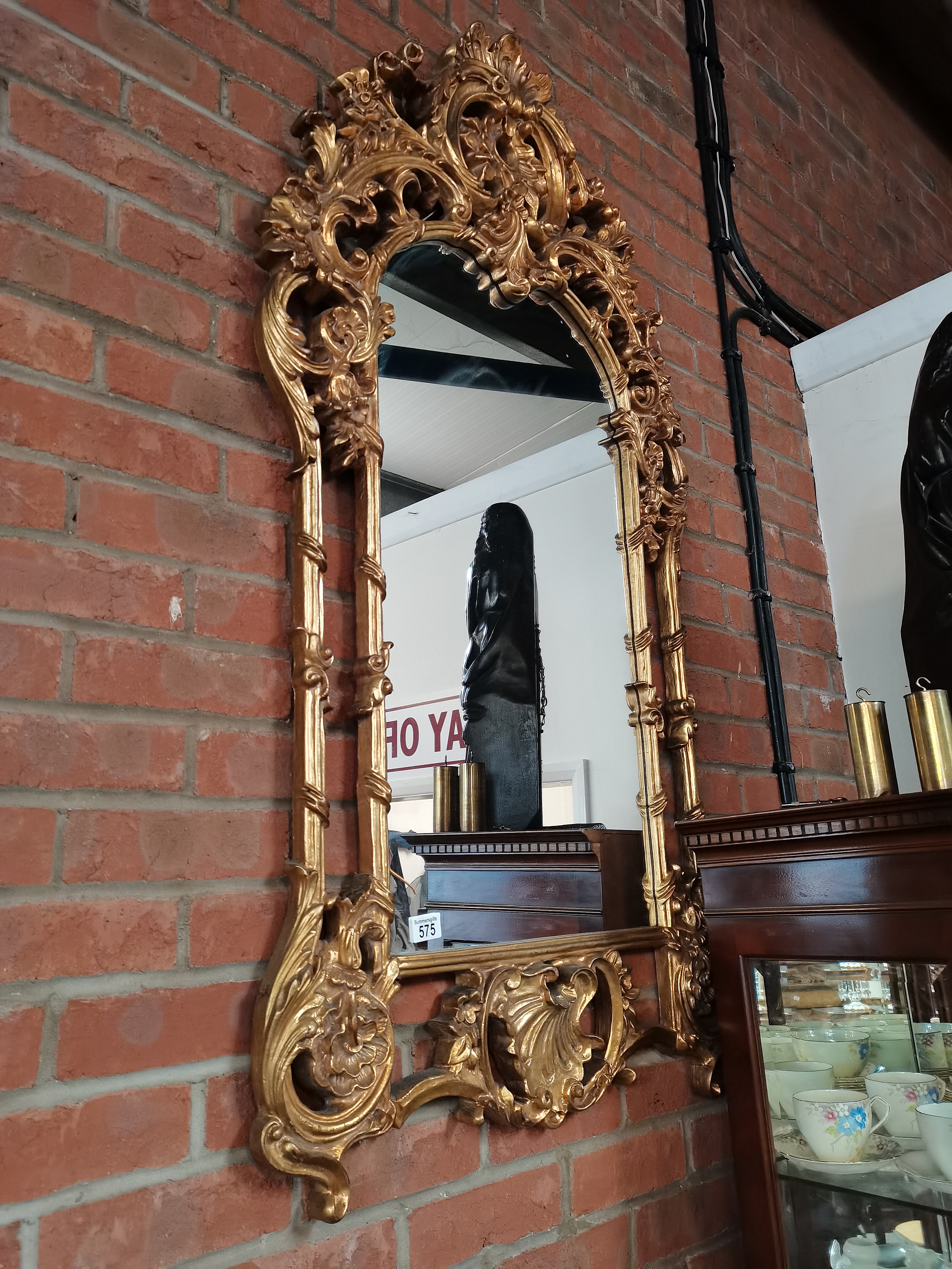 4ft x 3ft gilt wall mirror