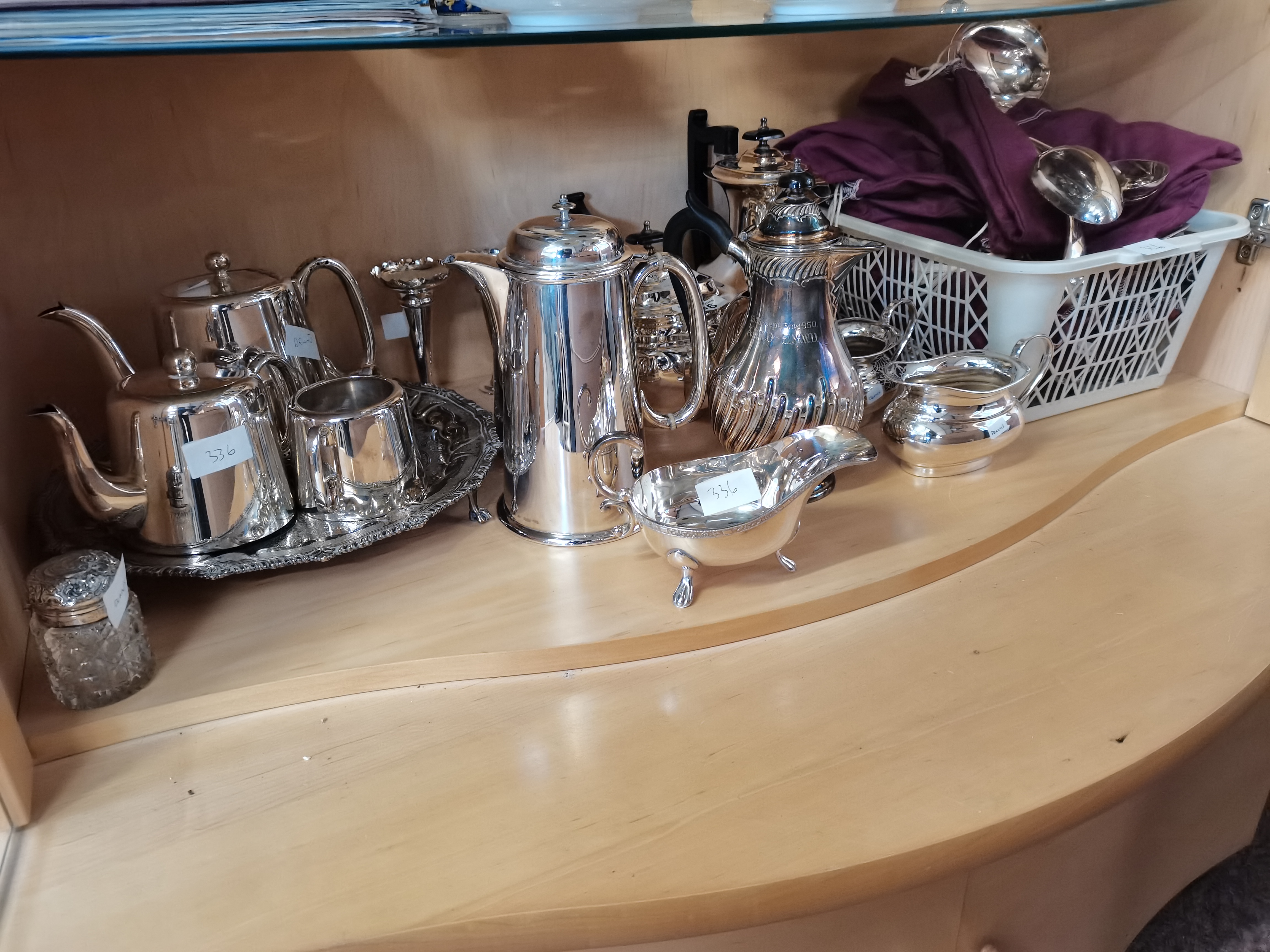 Large collection of plated ware