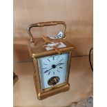 Brass carriage clock