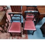 4 x Antique chairs