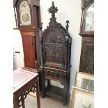 Antique Gothic style early oak cupboard on stand