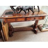 Antique rosewood libray table