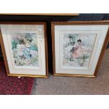 Pair of large Glenda King ltd edt prints