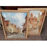 2 x watercolours of YORK by Finley