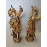 Pair of 60cm Austrian style figures