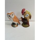 Beswick woodpecker and owl 1646 1218