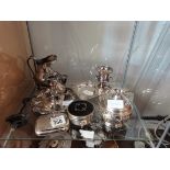 Collection of silver and silver plated items