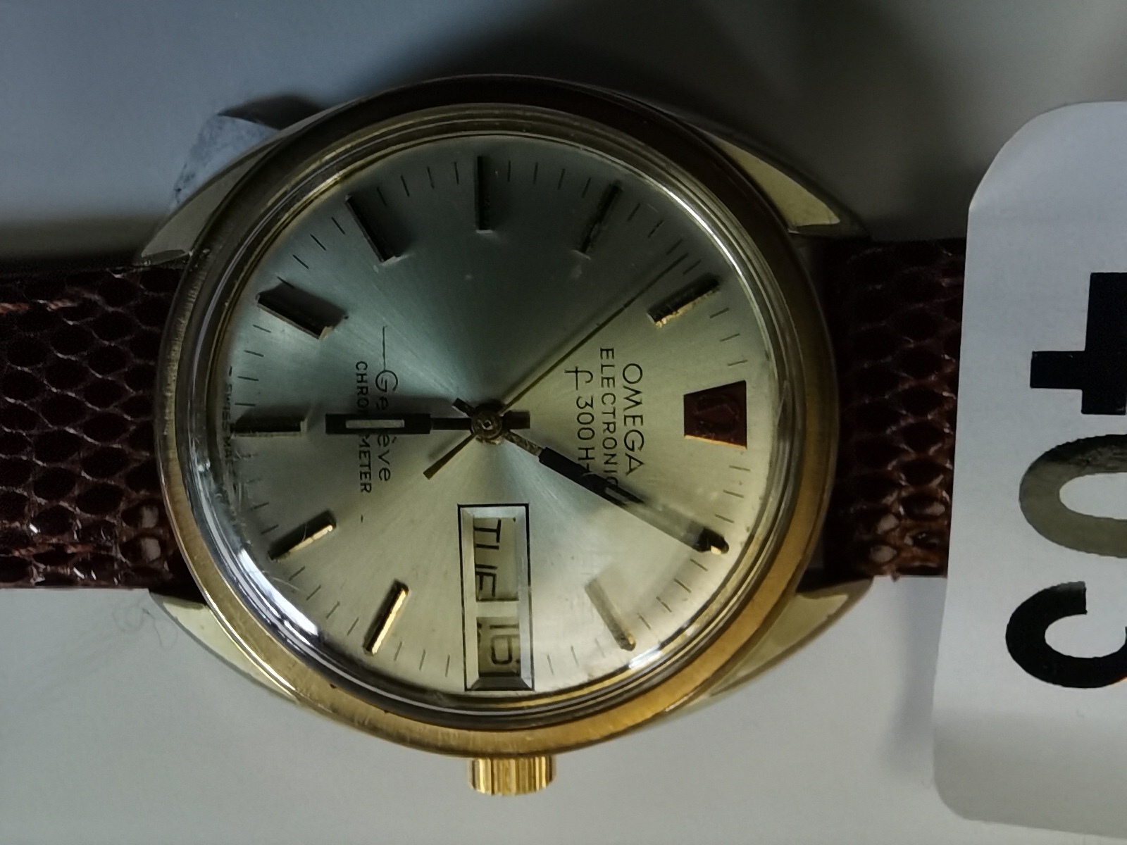 Omega electronic gents watch f300hz working - Image 2 of 4