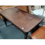 Antique large mahogany dining table