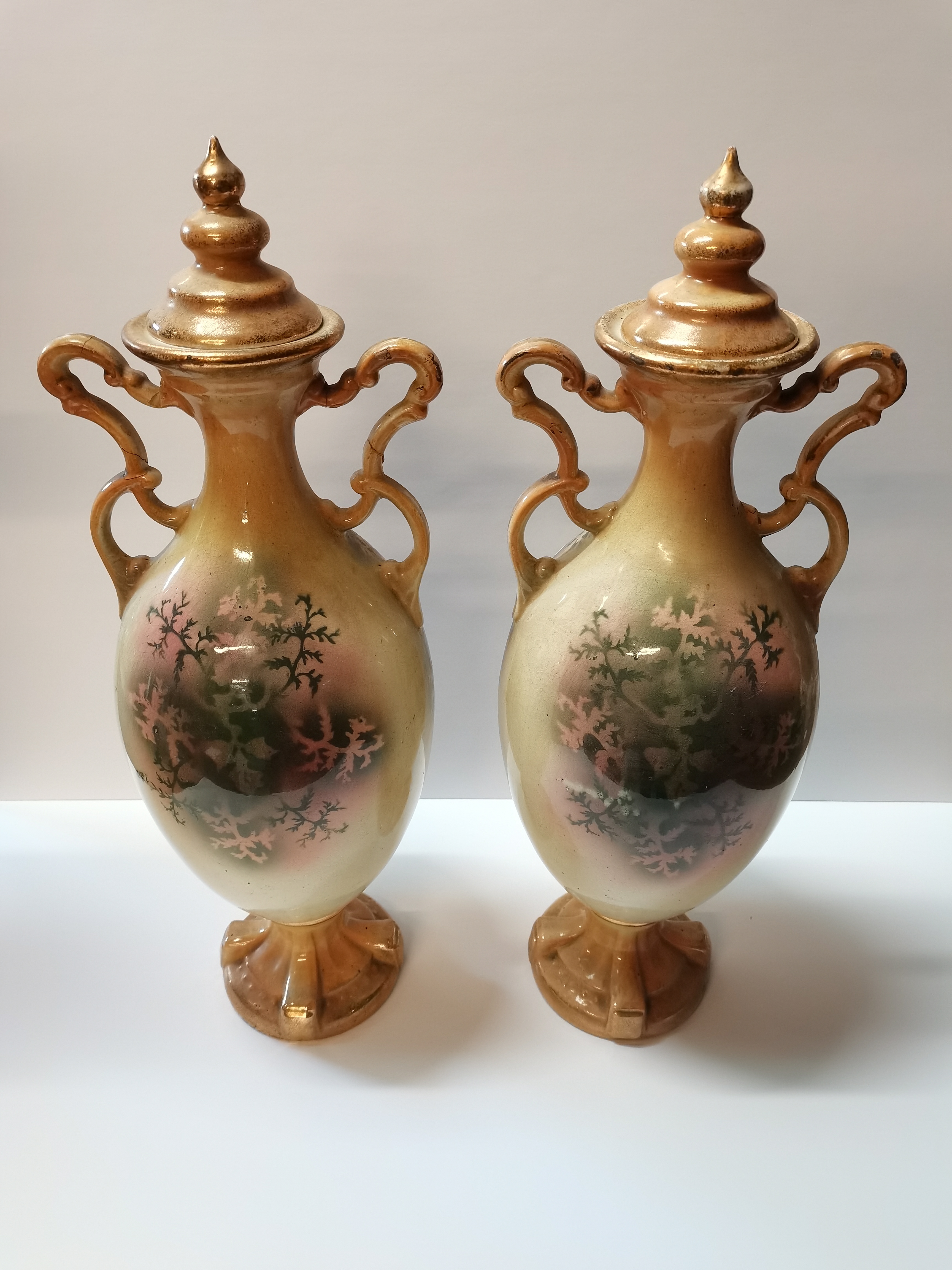 Pair of victorian vasses - Image 5 of 6