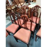 6 x chipendale dining chairs