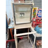 Old Medical Cabinet on Castors Missing Glass Shelf