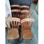Set of 6 Antique windsor kitchen chairs
