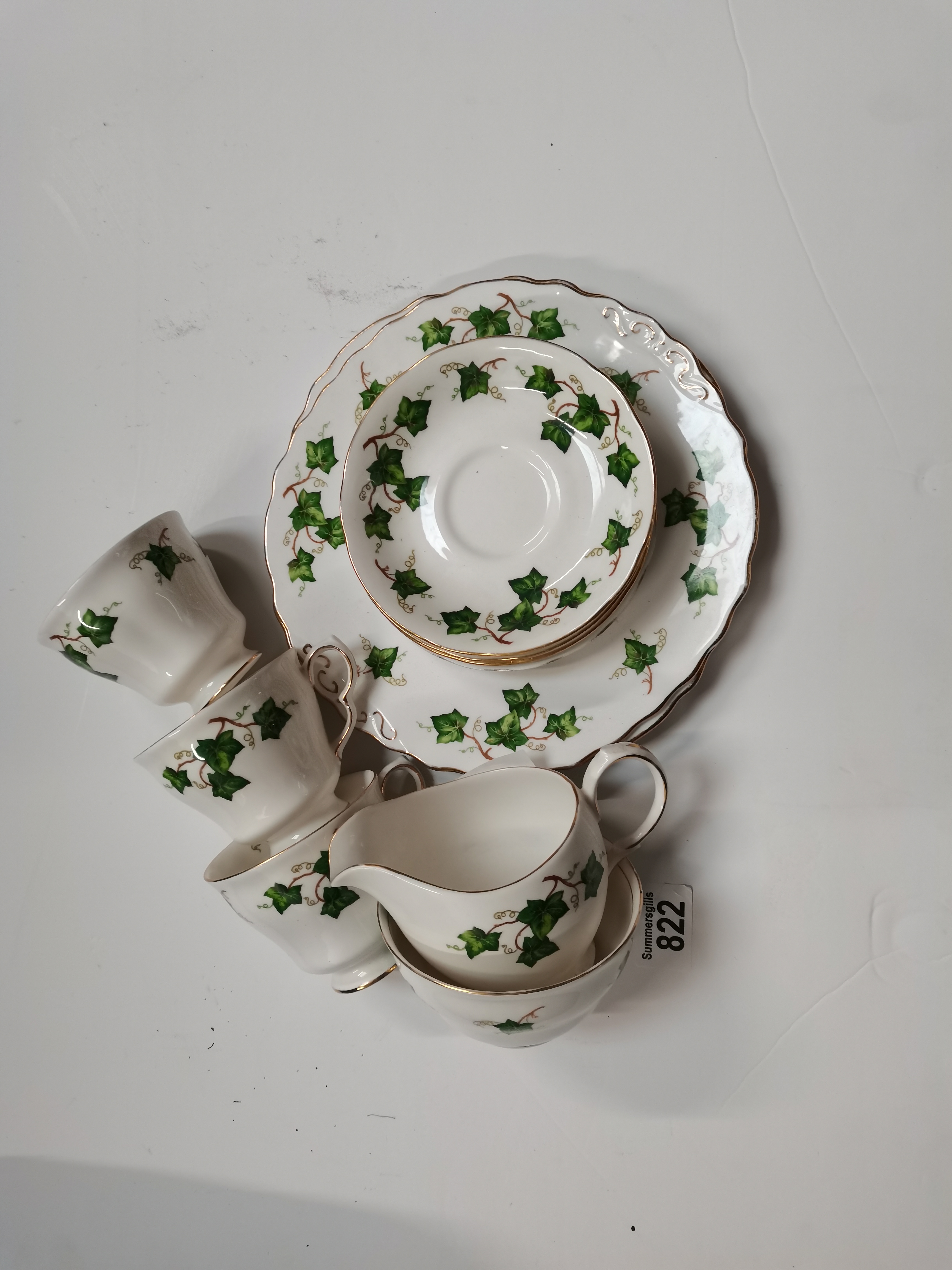 ivy decoration coffee set