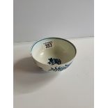 Early Worcester bowl with Chinese pattern in excellent condition