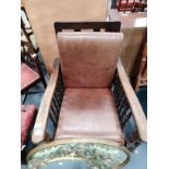 Leather stool arm chair and mirrors