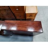 Antique mahogany drop leaf dining table