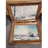 Pair of oil paintings by SR Furness