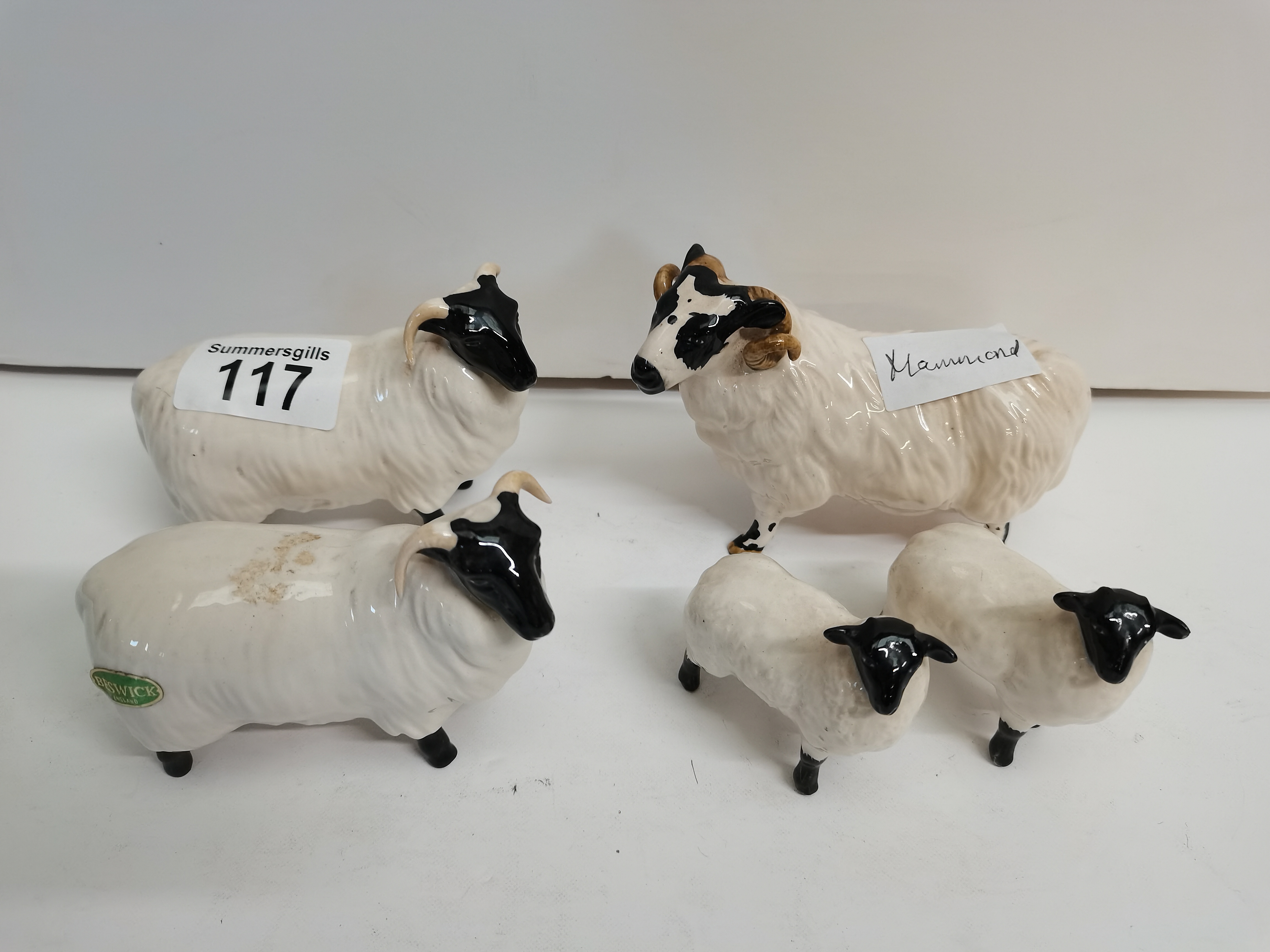 3 x Beswick sheep