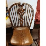 Set of 6 oak harlequin Windsor chairs