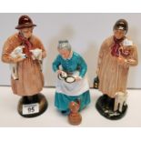 Roal Doulton figurres lambing time the sheperd etiquette