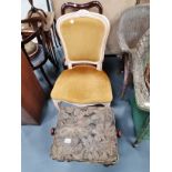 Antique chair , music stool and bedroom chair