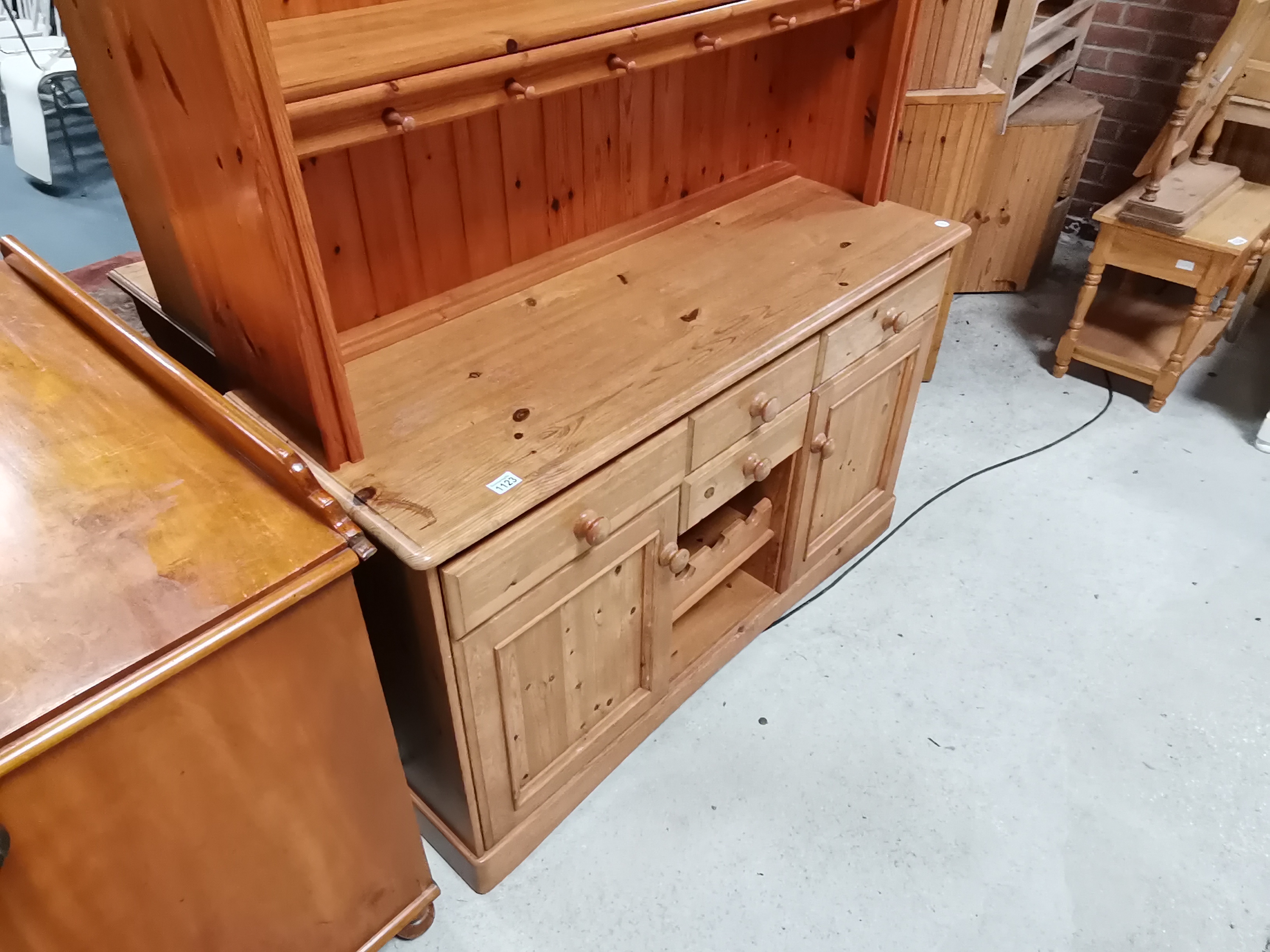 Pine kitchen dresser - Image 2 of 2