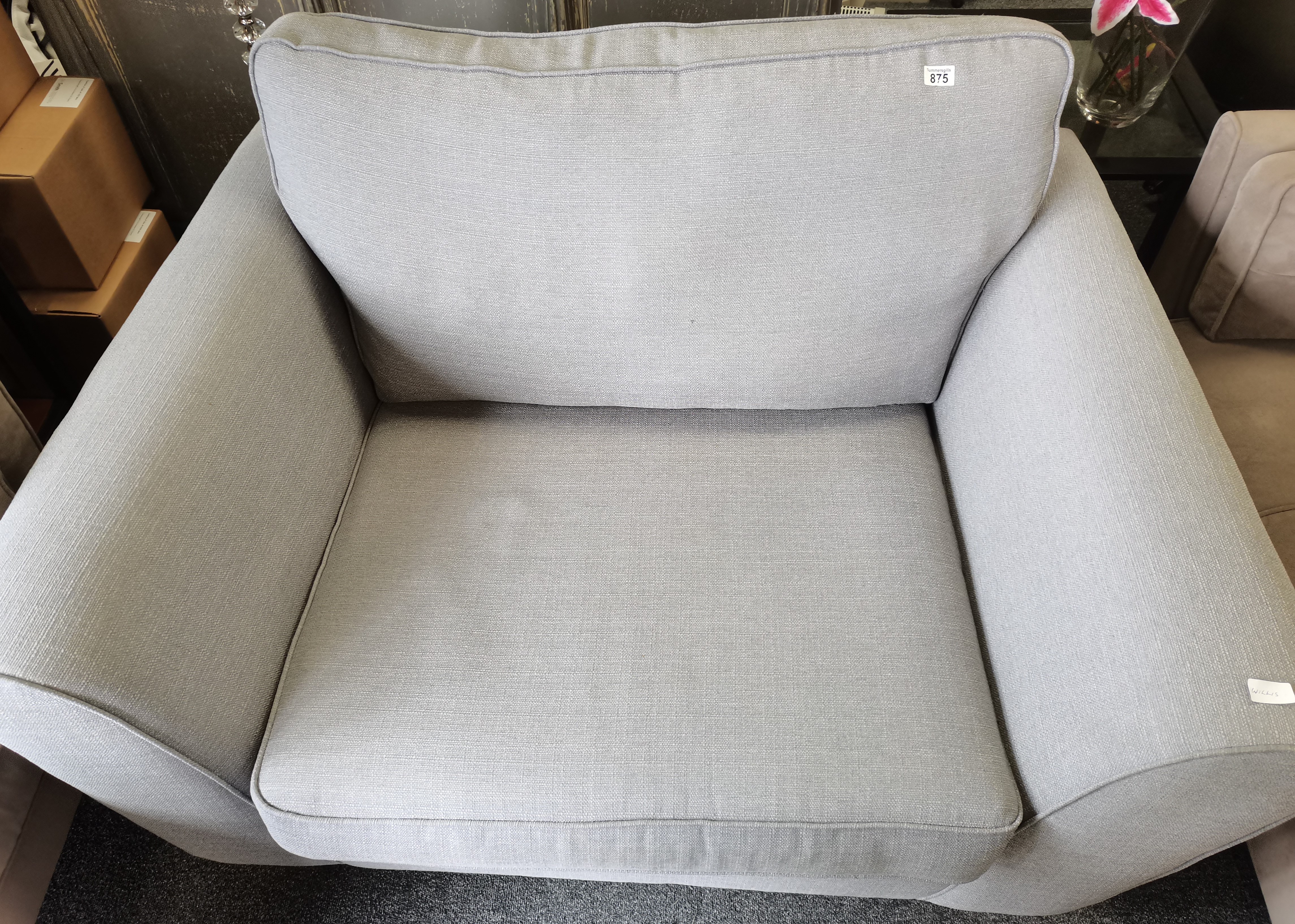 Grey large sofa/ chair in good condition