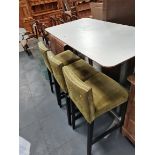 Bar stools and table